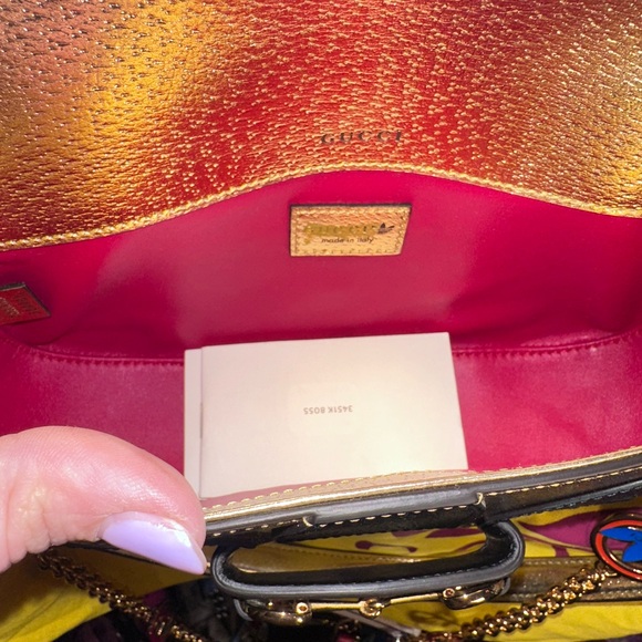 Authentic Gucci x Adidas Collab Gold Shoulder Bag Chain - Picture 4 of 5